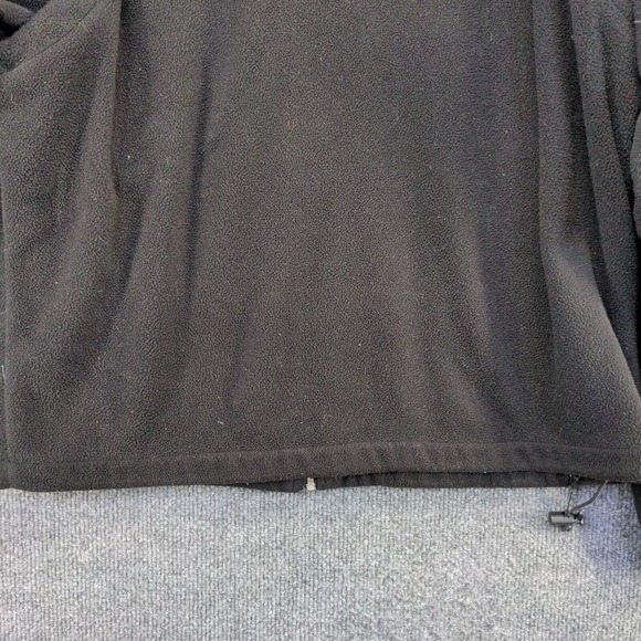 Squaw Valley Men's Zip Up Fleece Jacket Black Small Drawcord Hem Zipped Pockets - Picture 9 of 15